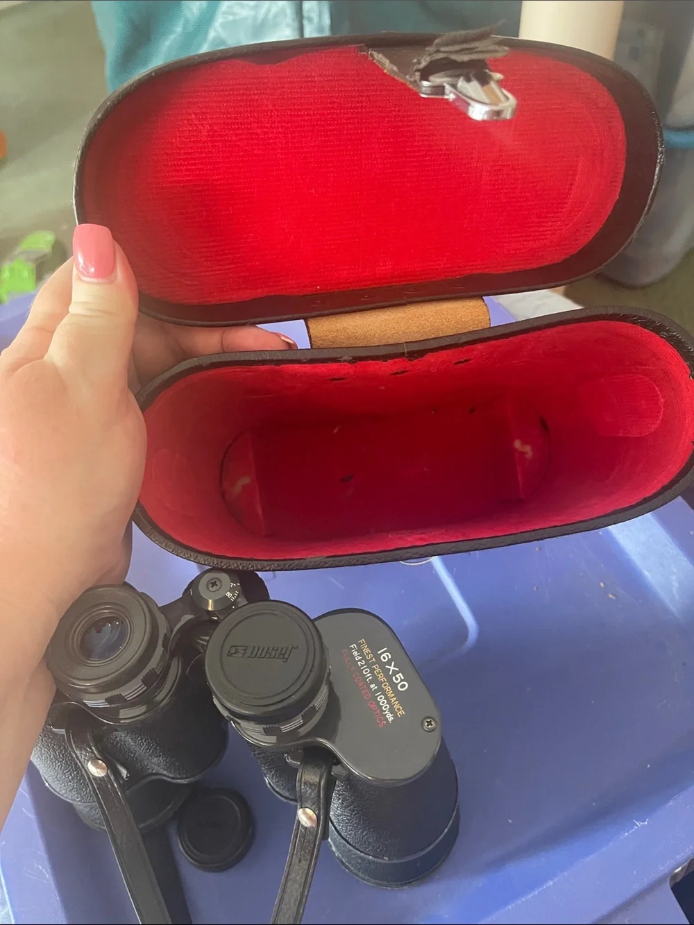 Vintage Binoculars with Case